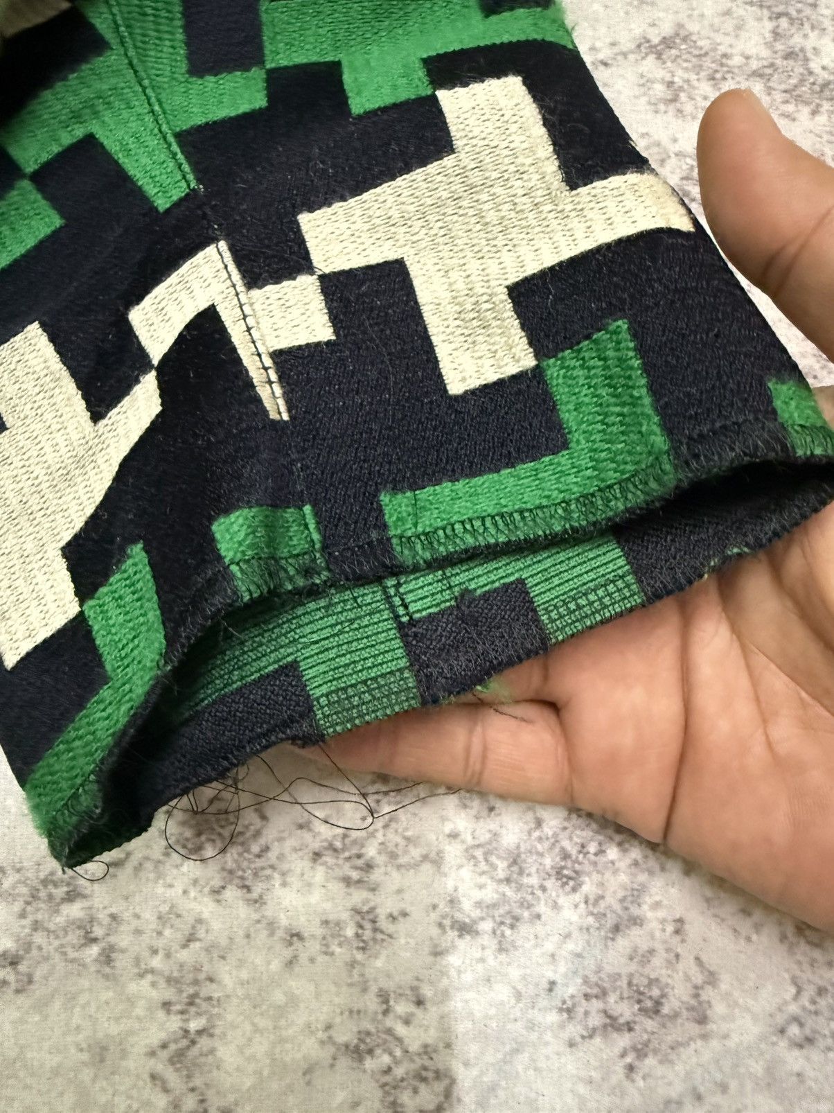 Comme des Garcons Junya Watanabe Comme Des Garcons Ad2005 Wool Panel Skirt Size 29" - 5 Thumbnail