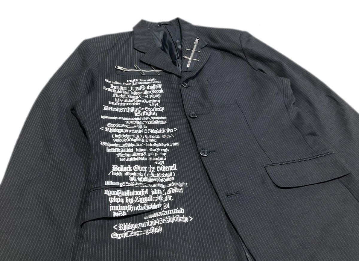 If Six Was Nine 🔥Y2K Archived Secret Agents Poem Blazer Zipper Goth Punk Size US L / EU 52-54 / 3 - 2 Thumbnail