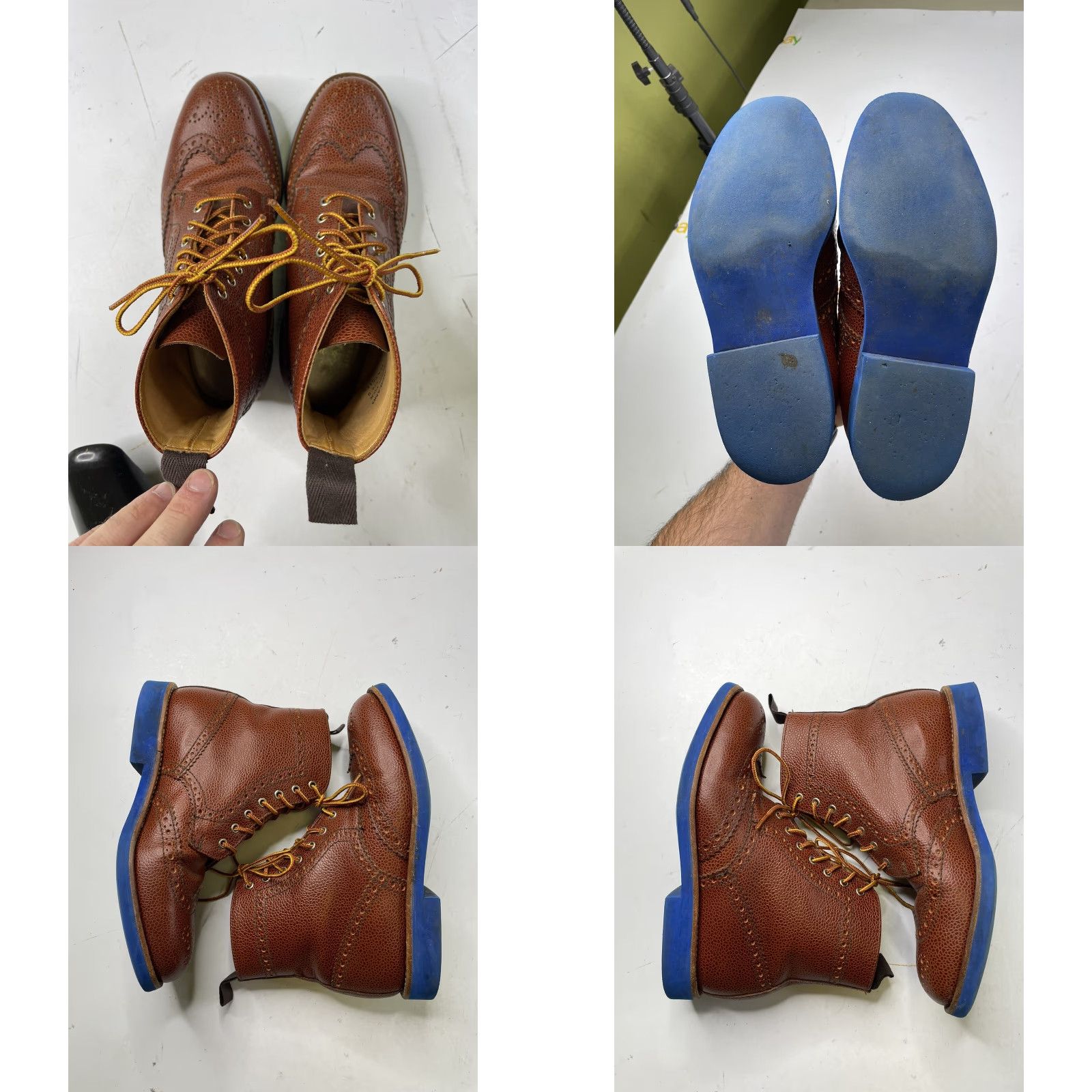 Mark McNairy VINTAGE Mark McNairy Bootie Boots Leder Scotch Grain Braun Unisex US 8 UK 6 Leather Upper Leather Brown 40.5 40 40,5 Saucony? Size US 8 / EU 41 - 8 Thumbnail