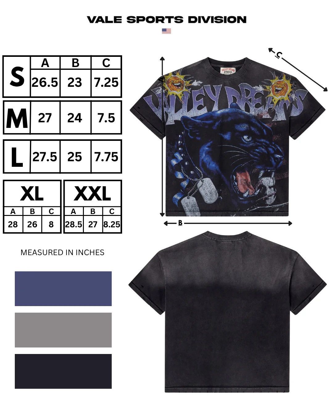 Vale Vale Forever Fury Big Tee Black Valley Dreams Size US XL / EU 56 / 4 - 19 Thumbnail