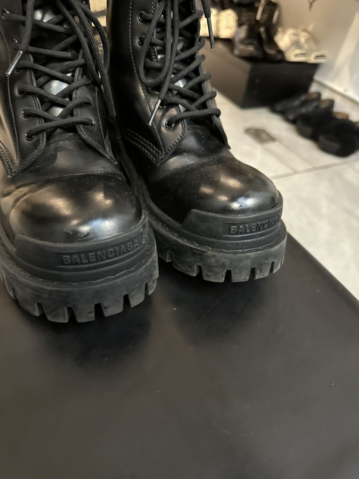 Balenciaga BALENCIAGA STRIKE LACE-UP BOOTS Size US 7.5 / EU 40-41 - 4 Thumbnail