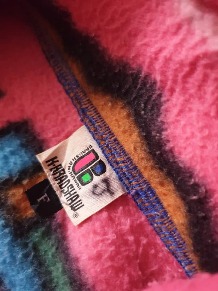 Japanese Brand Vintage K-Bradshaw Hawaii Abstract fleece Sweater Size US M / EU 48-50 / 2 - 2 Thumbnail