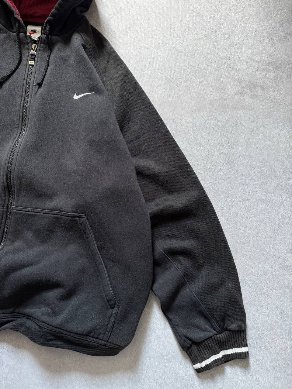 Nike Vintage 90s Nike Baggy Zip Hoodie Big Logo Size US XL / EU 56 / 4 - 5 Thumbnail