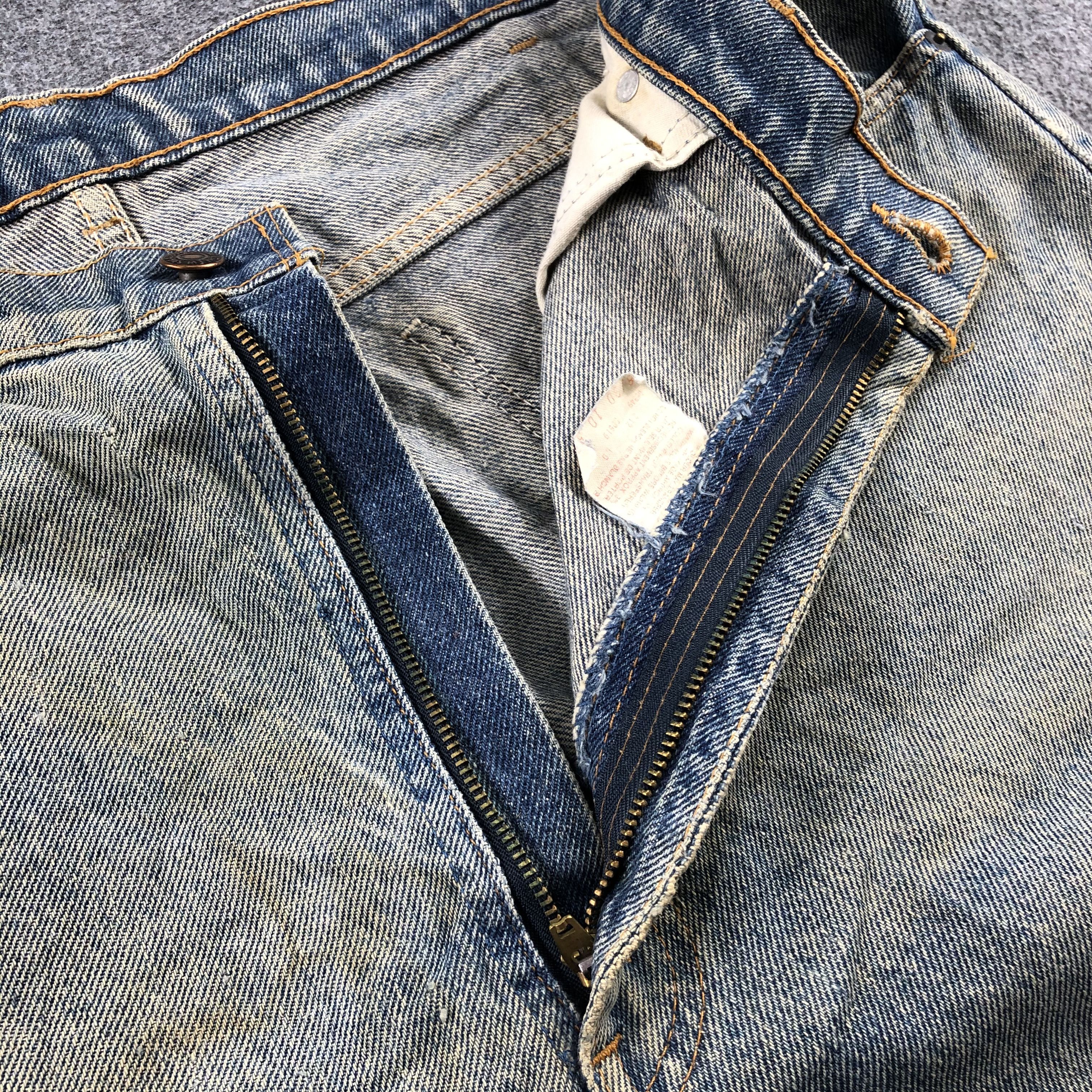 Levi's 80s Vintage Blue Wash Levis 535 Jeans-J2612 Size US 35 - 8 Thumbnail