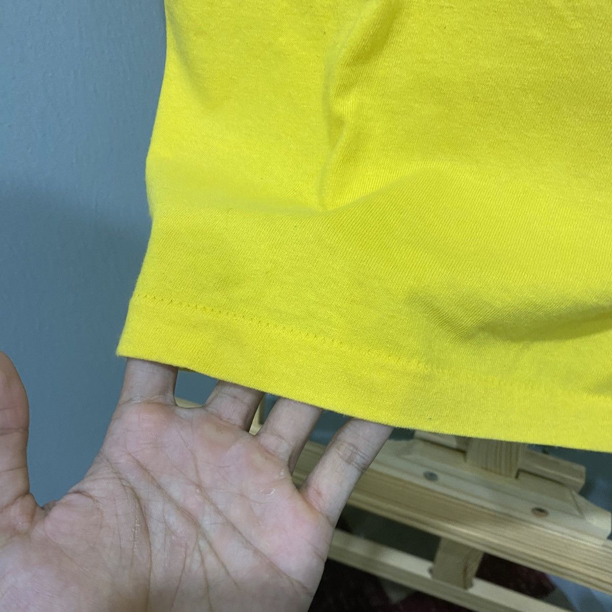 Stussy Vintage 90s Stüssy Stühaus Logo T-Shirt Yellow Size US S / EU 44-46 / 1 - 7 Thumbnail