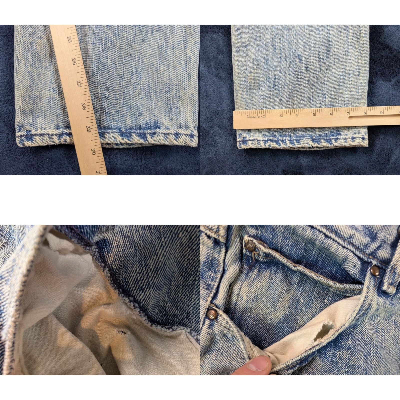 Vintage VINTAGE Gitano Jeans Mens Denim 1980s Acid Wash Grunge Baggy 30x30 Blue Rock Punk Gro Size US 30 / EU 46 - 9 Thumbnail