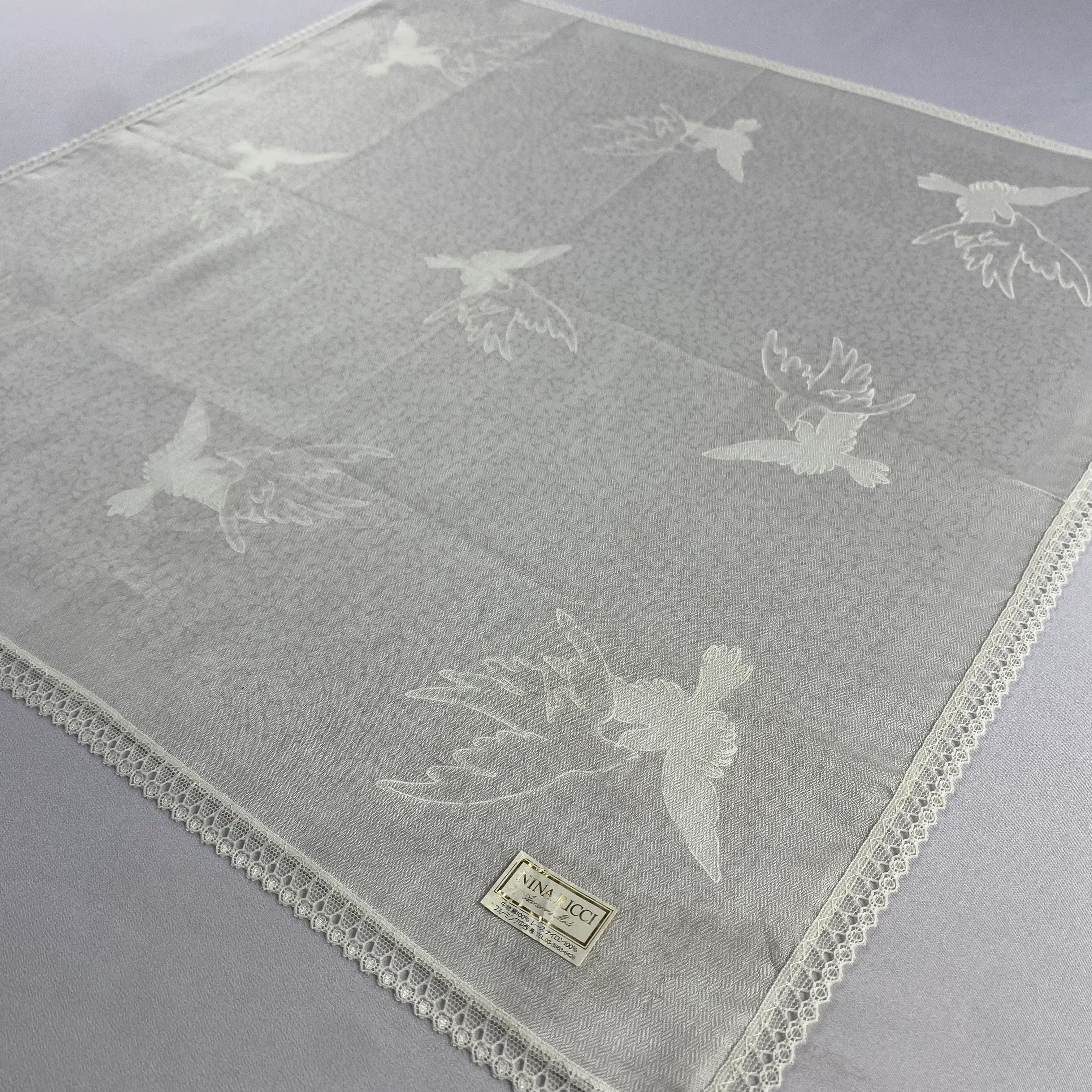 Nina Ricci × Vintage NWT Nina Ricci Handkerchief / Neckerchief / Bandana-P1222 Size ONE SIZE - 2 Thumbnail