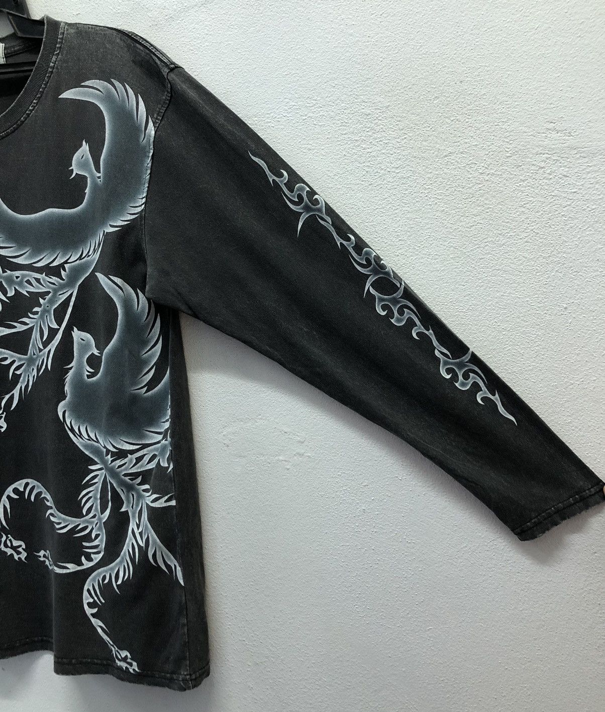 Vintage Vintage Cross Keys Phoenix Flame Design Long Sleeve Shirt Size US L / EU 52-54 / 3 - 6 Thumbnail