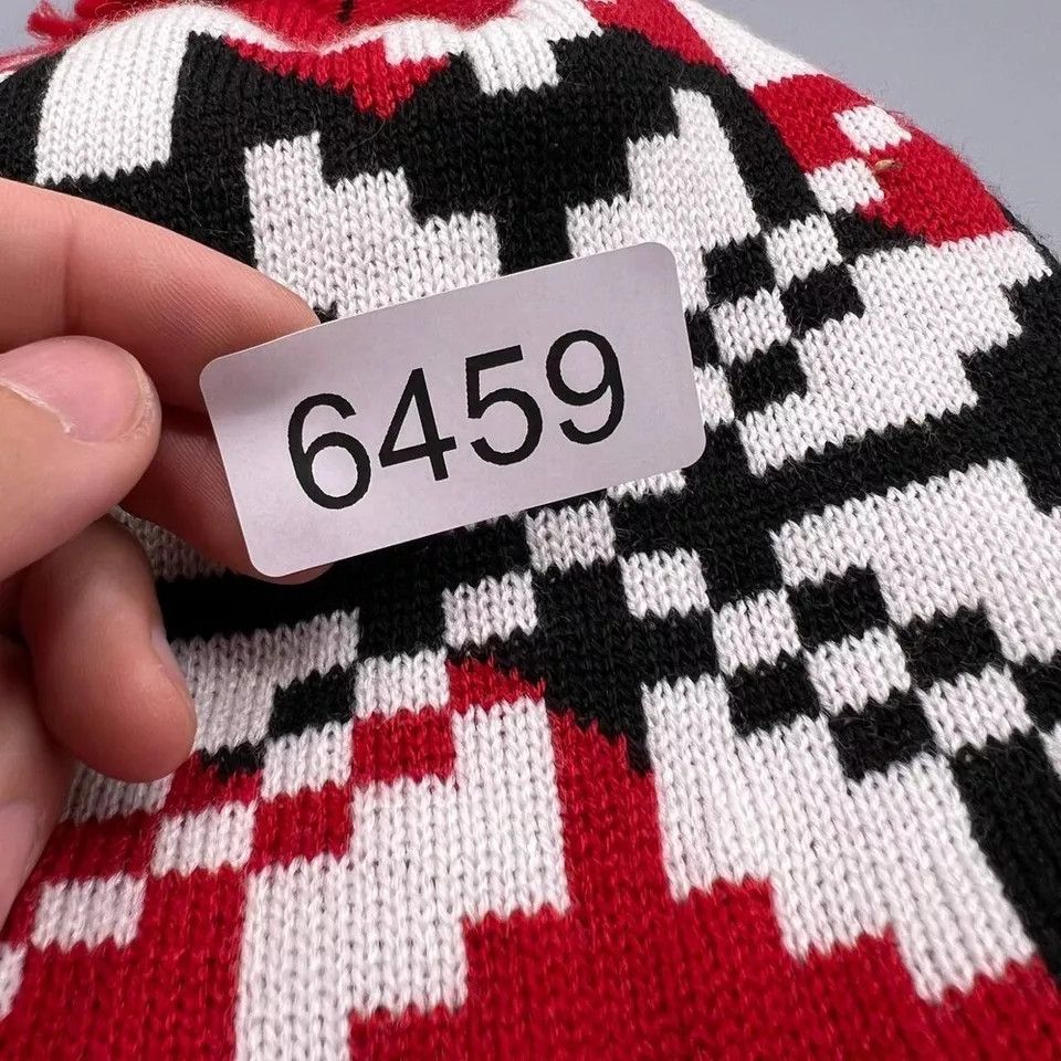 Adidas North Carolina State Wolfpack Hat Men S-M Beanie Pom Pom Cap Size ONE SIZE - 4 Thumbnail