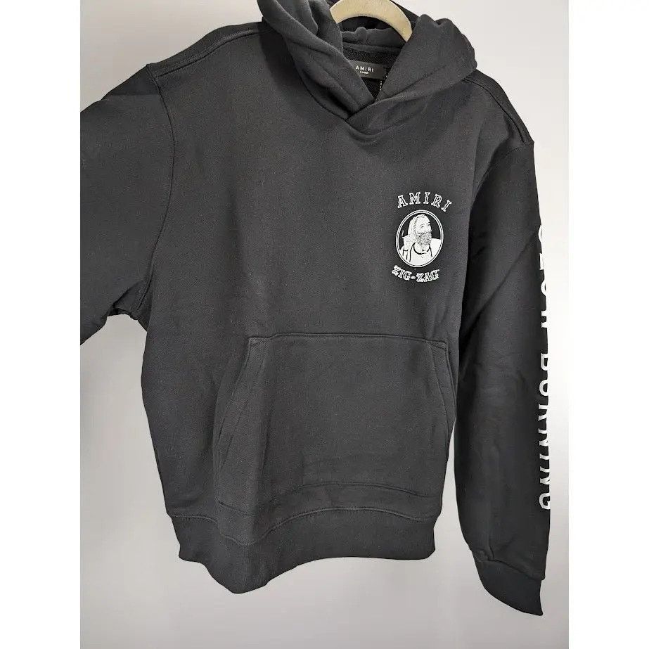 Amiri o1rshd1 Amiri x Zig Zag Hoodie in Black Size US S / EU 44-46 / 1 - 9 Thumbnail