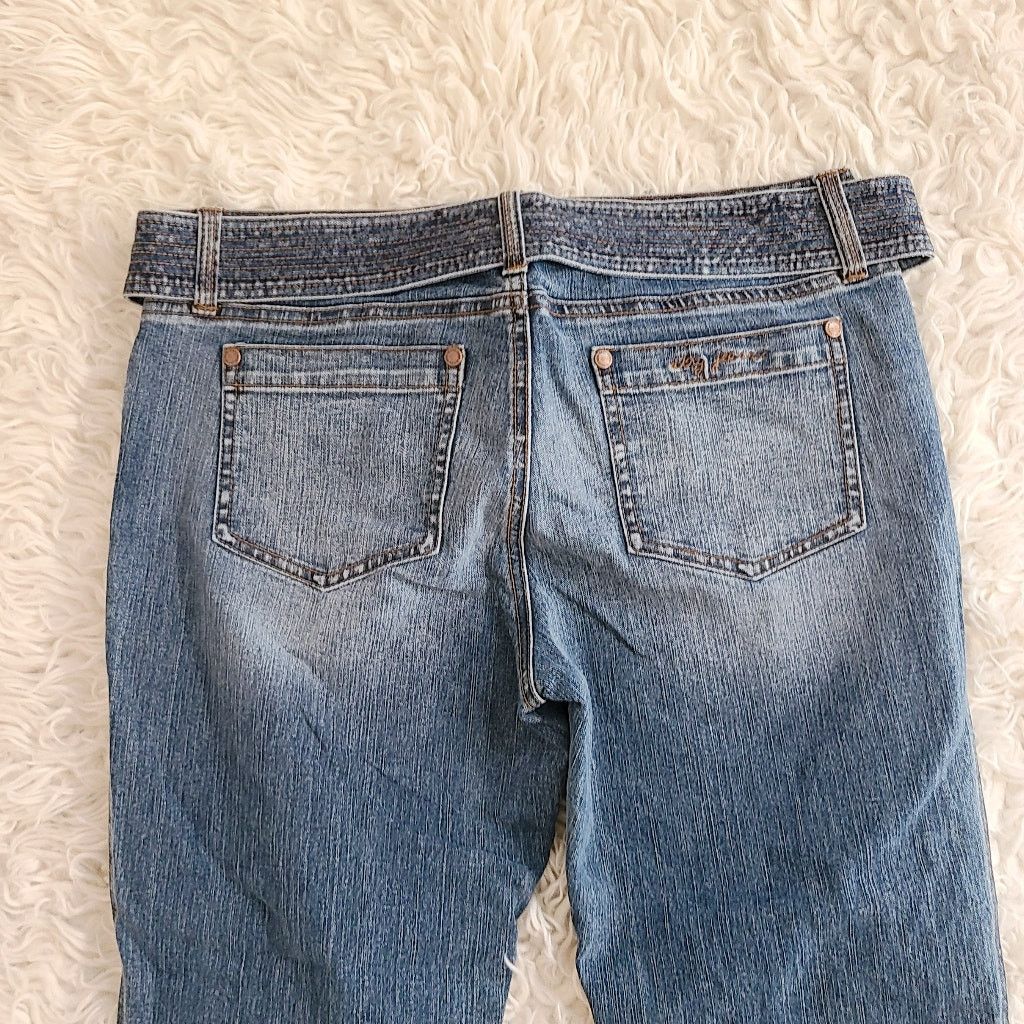 DKNY vintage Y2K DKNY jeans Low rise cuffed carpi denim jeans 8 Size 32" / US 10 / IT 46 - 4 Thumbnail