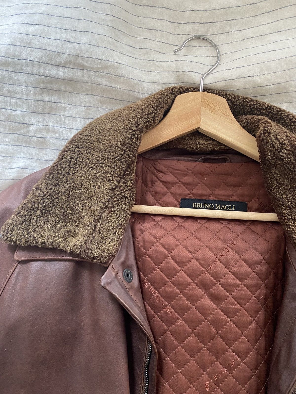 Bruno Magli Bruno Magli - leather jacket Size US XL / EU 56 / 4 - 2 Thumbnail