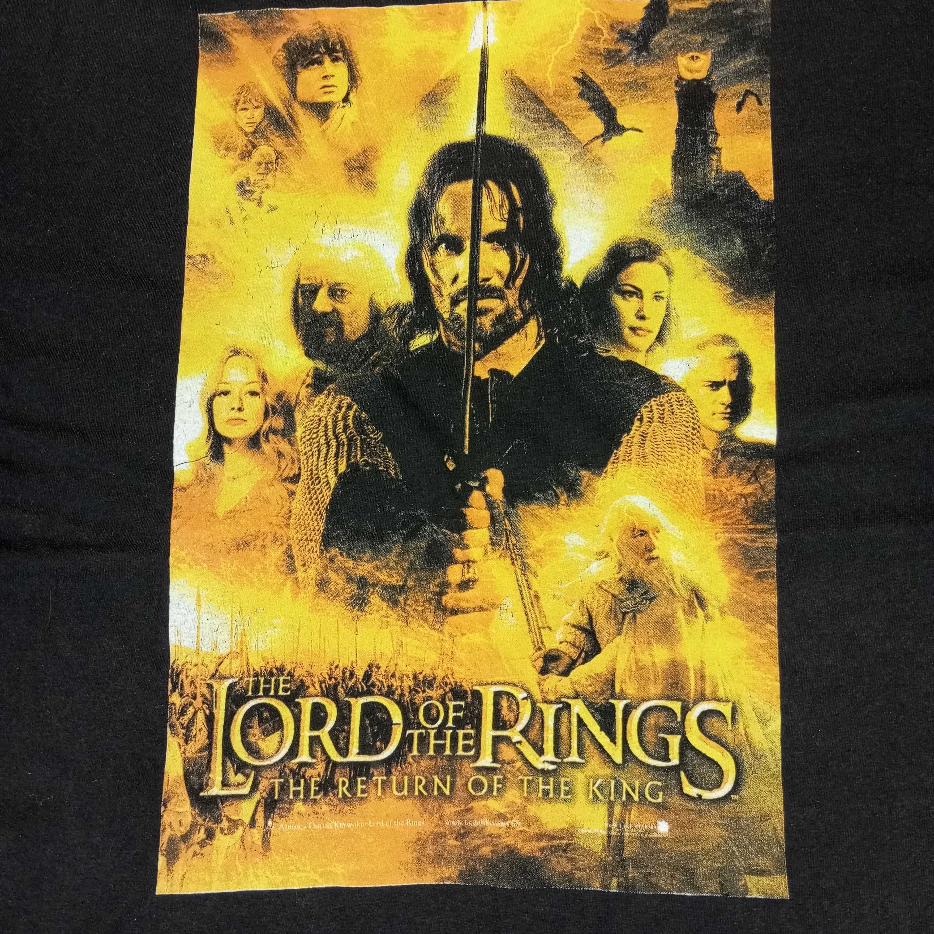 Vintage Lord Of The Rings Movie Canon Promo Style Tshirt Size US M / EU 48-50 / 2 - 2 Thumbnail