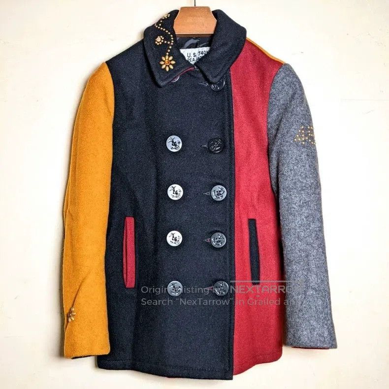 Schott Schott 740 Navy Coat Size US XS / EU 42 / 0 - 1 Thumbnail