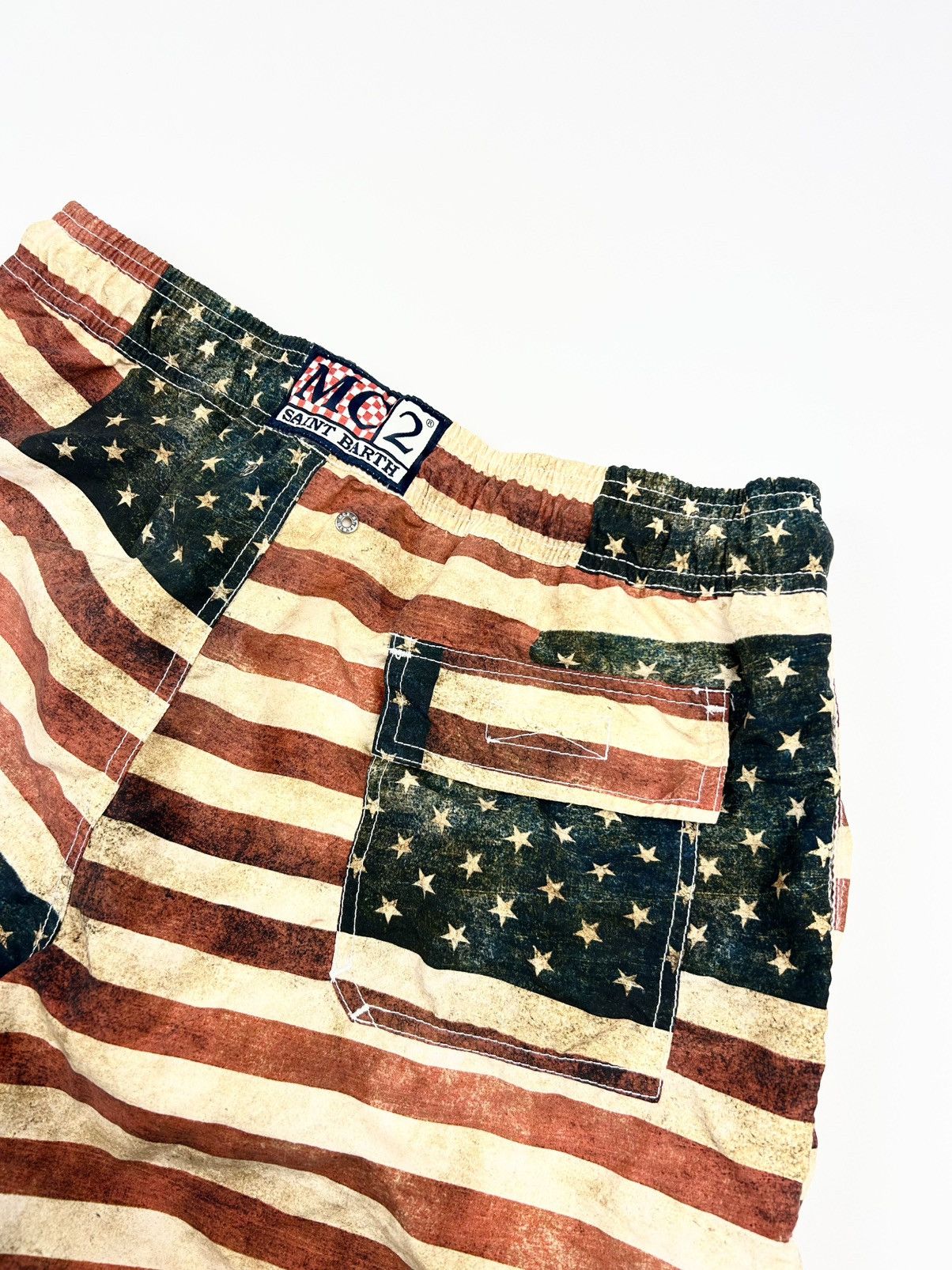 MC2 Saint Barth rare MC2 Saint Barth American flag beach shorts vintage Size US 36 / EU 52 - 7 Thumbnail