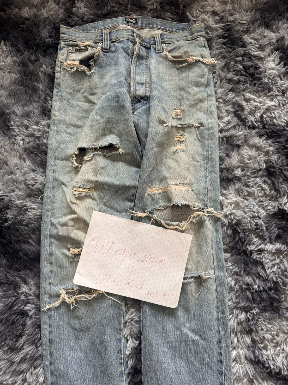 Dolce & Gabbana DISTRESSED SELVEDGE JEANS Size US 34 / EU 50 - 1 Thumbnail