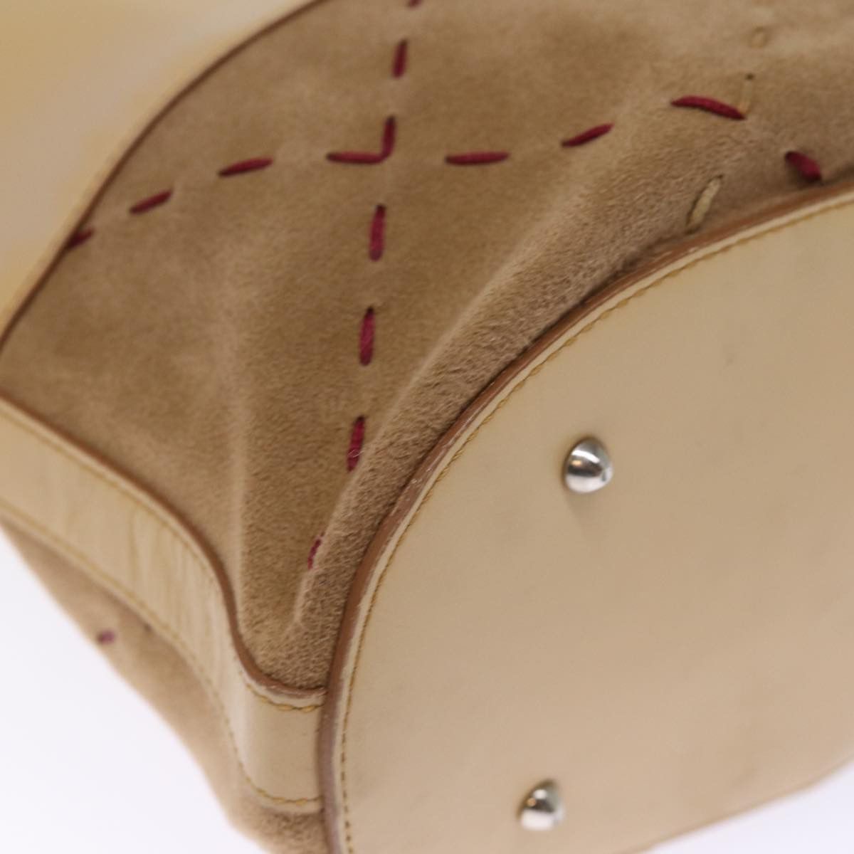 Burberry Burberry Shoulder Bag Suede Leather Beige Size ONE SIZE - 9 Thumbnail