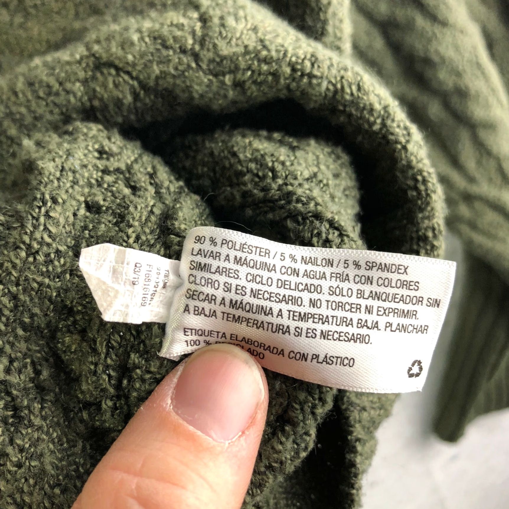 Vintage Wild Fable Green Cable Knit Pullover Juniors Size M Long Sleeve Sweater Size M / US 6-8 / IT 42-44 - 4 Thumbnail