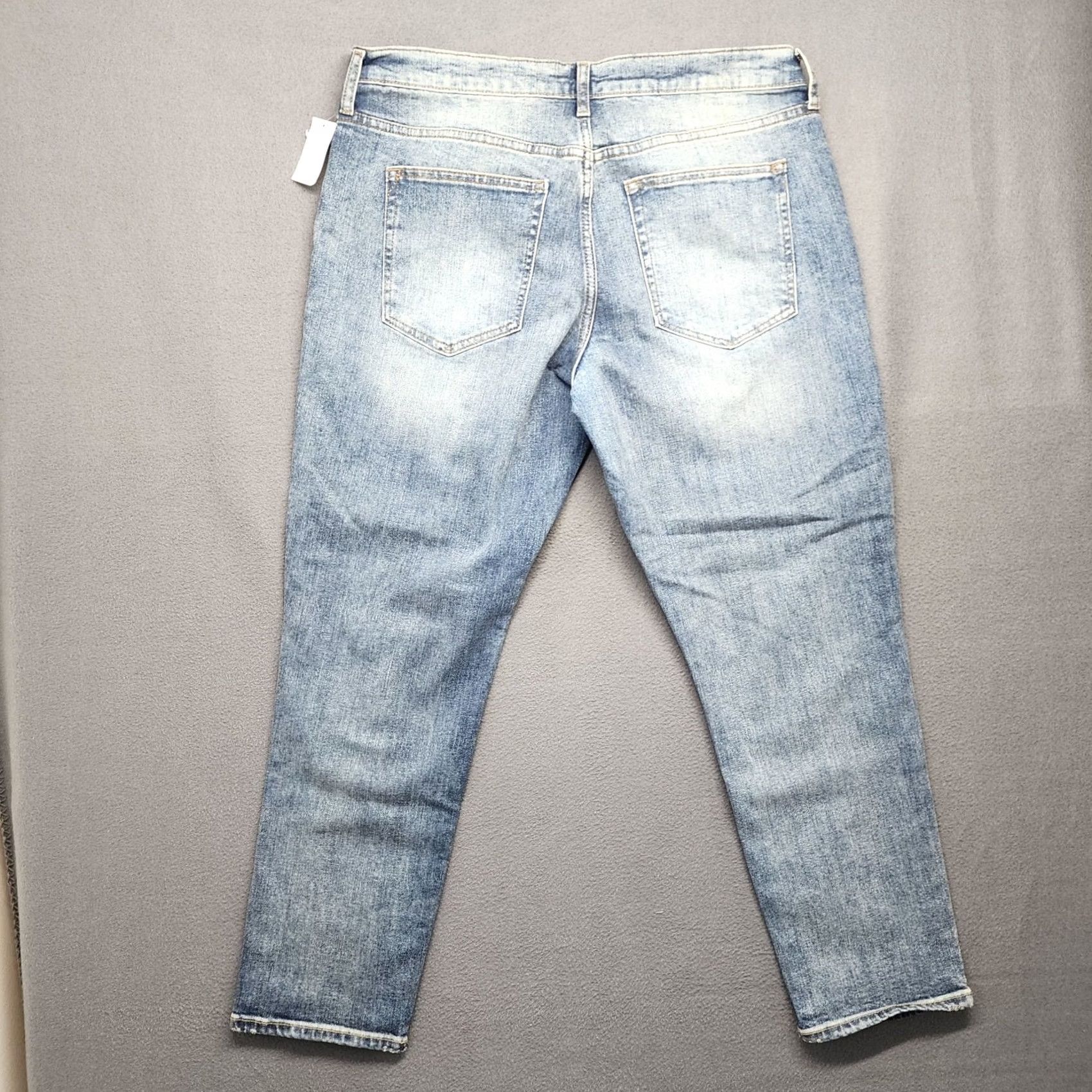 Gap VINTAGE Gap Denim Jeans Womens 32 Regular Best Girlfriend Distressed Tapered Stretch NEW Size 24" / US 00 / IT 34 - 2 Thumbnail