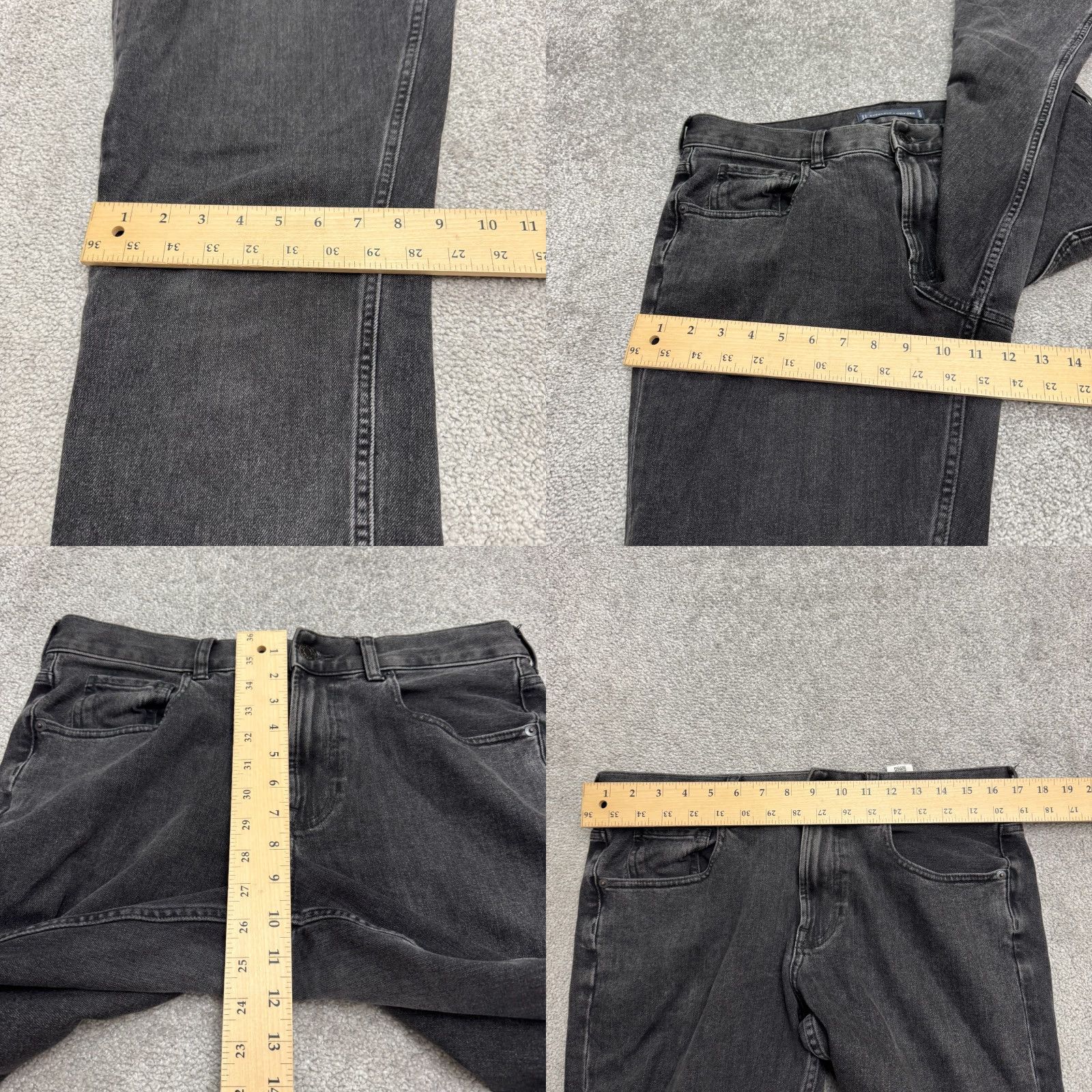 Everlane Everlane Jeans Men Athletic Straight 32x30 Black Denim Cotton Washed 5-Pocket Logo Zipper Button Regular Size US 32 / EU 48 - 9 Thumbnail