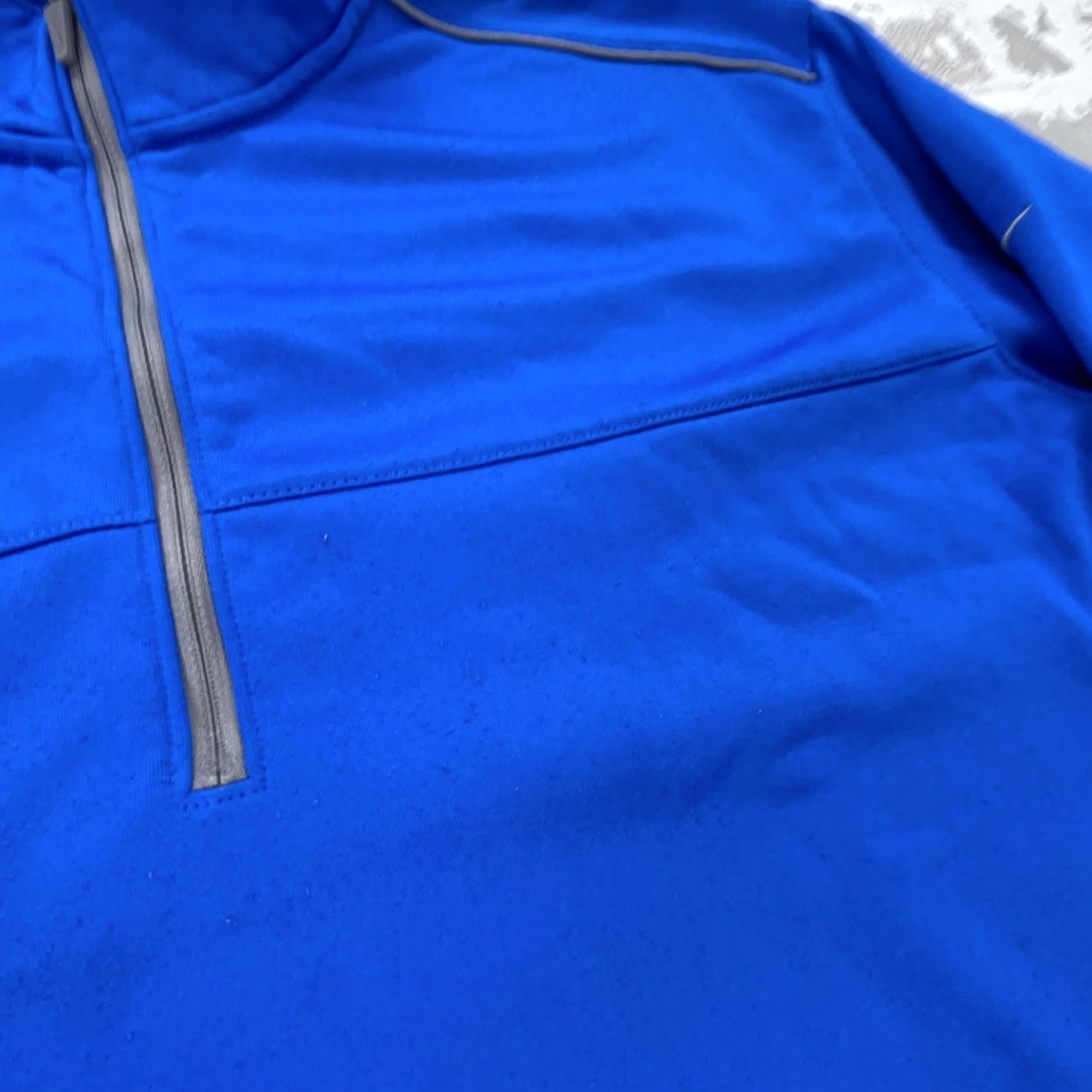 Nike Nike Sweatshirt Men XL Blue Gray Pullover Dri Fit Quarter Zip Sweater Royal Size US XL / EU 56 / 4 - 5 Thumbnail
