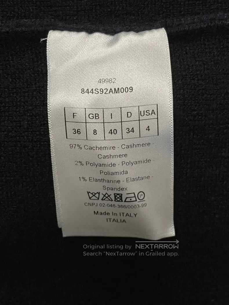 Dior Dior Dark blue 8-letter hooded knit sweater Size XS / US 0-2 / IT 36-38 - 4 Thumbnail