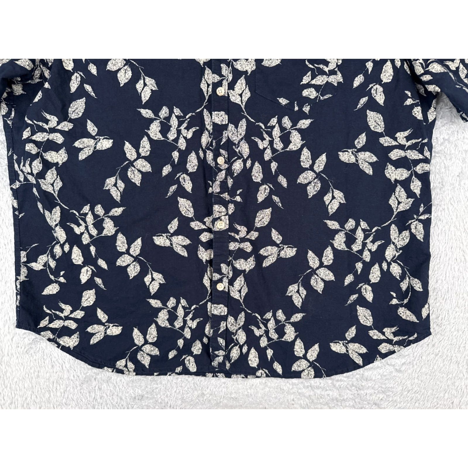 Old Navy VINTAGE Old Navy Shirt Mens 2XL Blue Floral Hawaiian Short Sleeve Linen Blend Shirt (Adult Regular) Men's Hawaiian Shirt 2XL Blue Floral Size US XXL / EU 58 / 5 - 5 Thumbnail