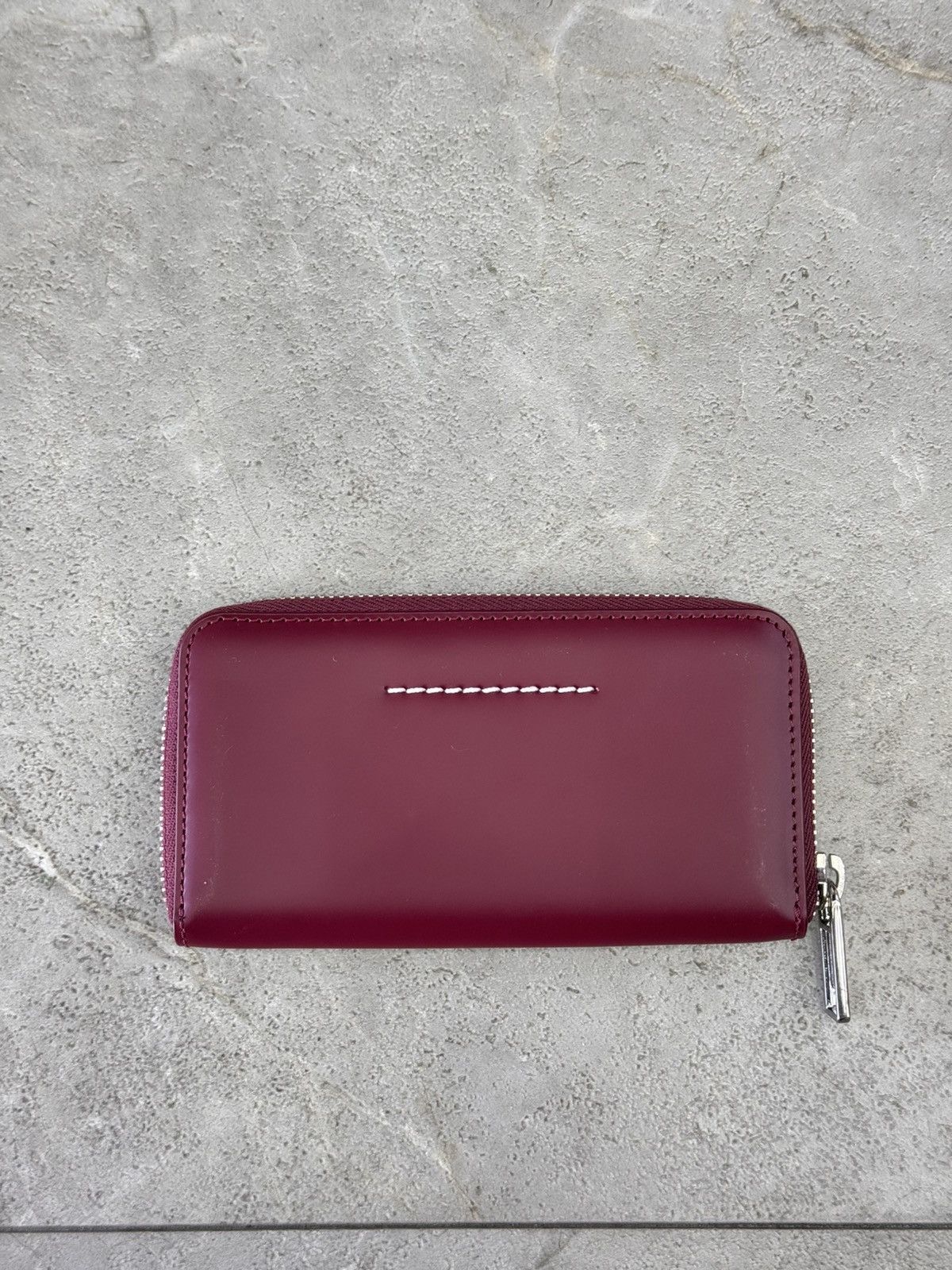 Maison Margiela Maison Margiela Zip Long Leather Wallet Red Size ONE SIZE - 2 Thumbnail