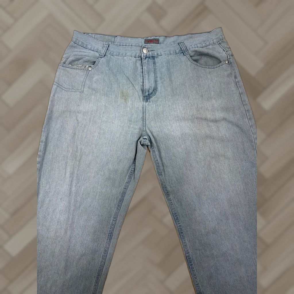 Vintage Swiss Cross Jeans Men 46 Regular Cotton Blend Gray 32 In Distress 3145 Size US 30 / EU 46 - 1 Thumbnail