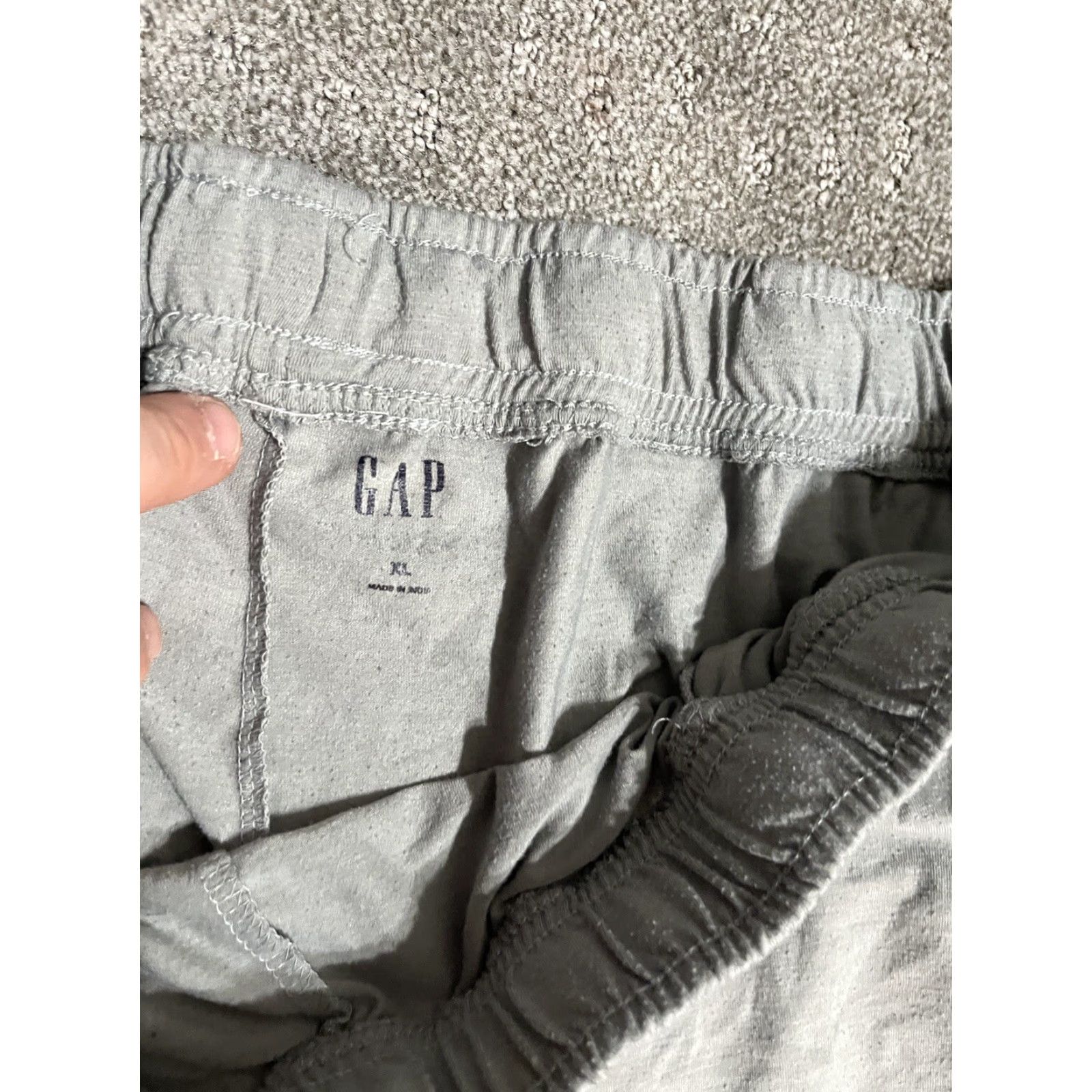 Gap GAP Men Jogger Sweatpants Pant XL Gray Polyester Lyocell Blend Pants Mens XL Gray Jogger Activewear Size US 36 / EU 52 - 5 Thumbnail