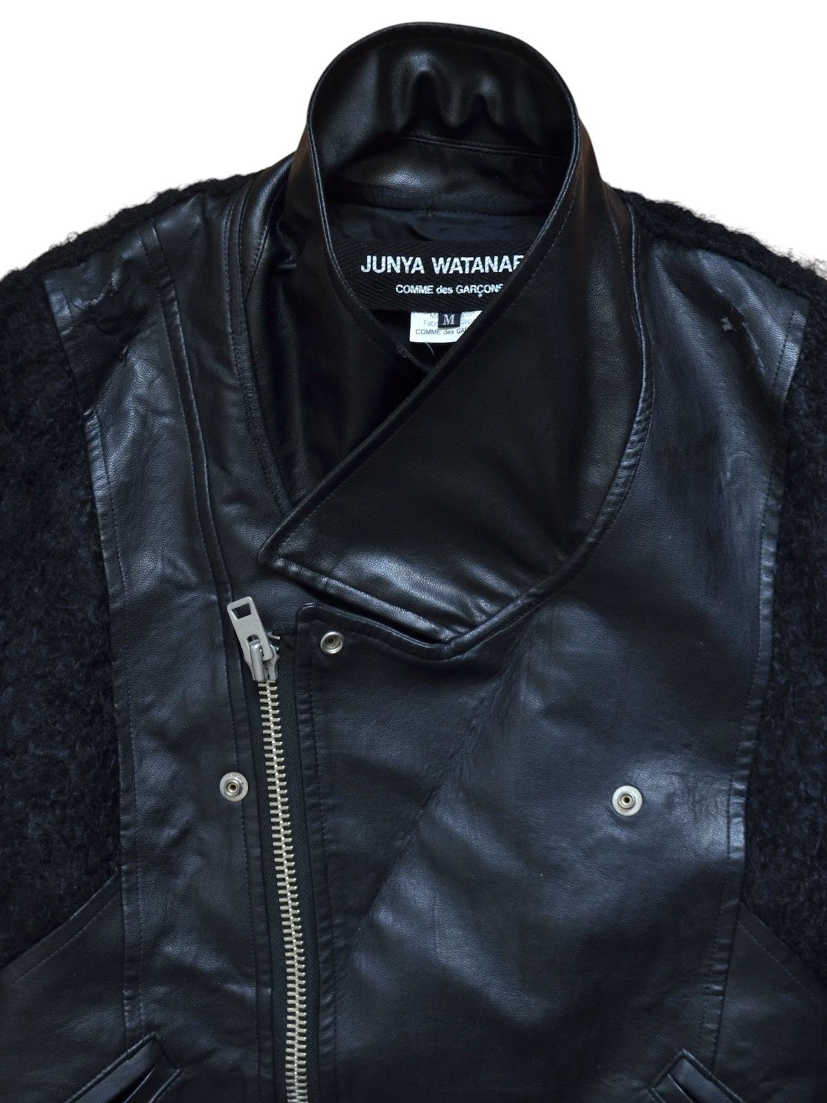 Junya Watanabe Junya Watanabe Fall Winter 2013 Leather Biker Jacket Size M / US 6-8 / IT 42-44 - 9 Thumbnail