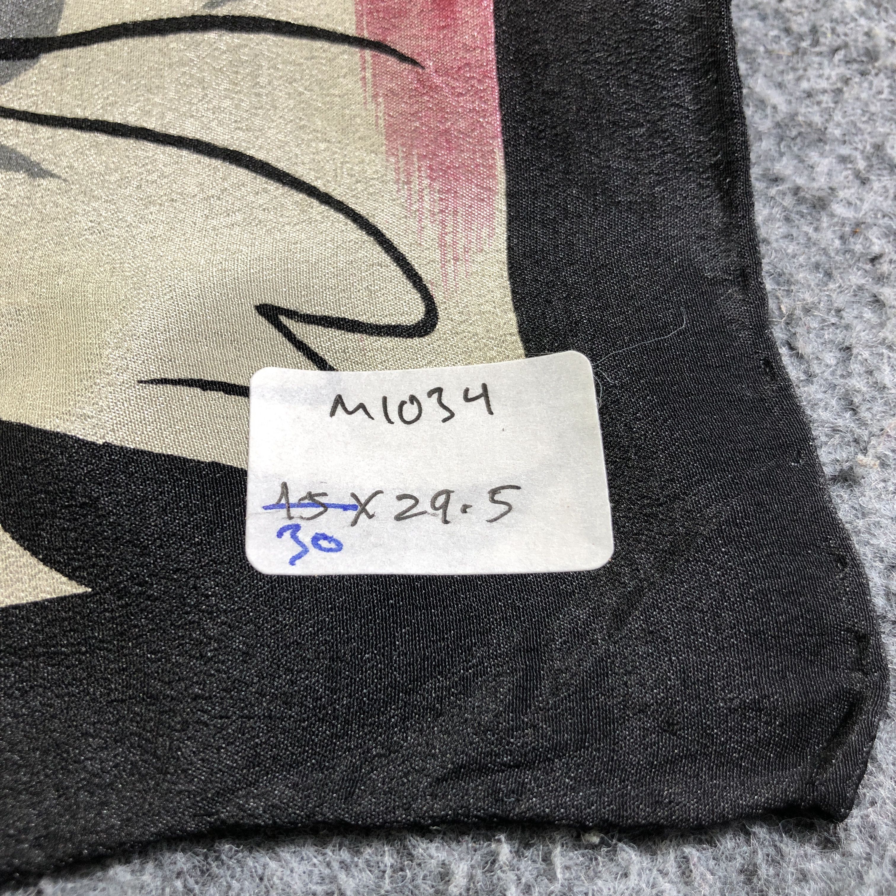 Vintage Sorbonne Floral Hand Rolled Silk Scarf M1034 Size ONE SIZE - 9 Thumbnail