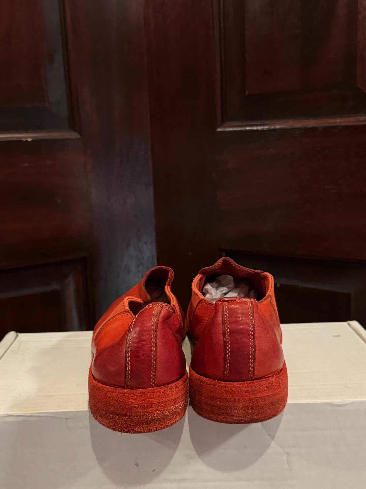 Guidi Guidi 16SS Women’s 109 Red Slip‑Ons Ｑ25 Size US 6 / IT 36 - 3 Thumbnail