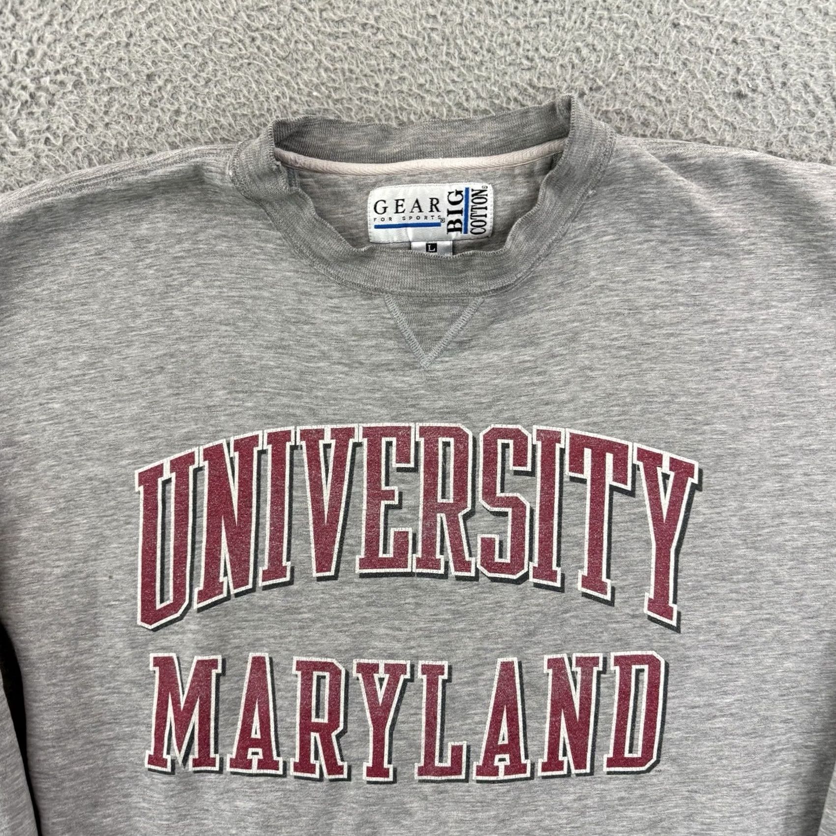 Vintage VINTAGE Gear For Sports Sweatshirt Men Adult Large Gray 90s University of Maryland USA Shirt Pullover Crew Neck Size US L / EU 52-54 / 3 - 3 Thumbnail
