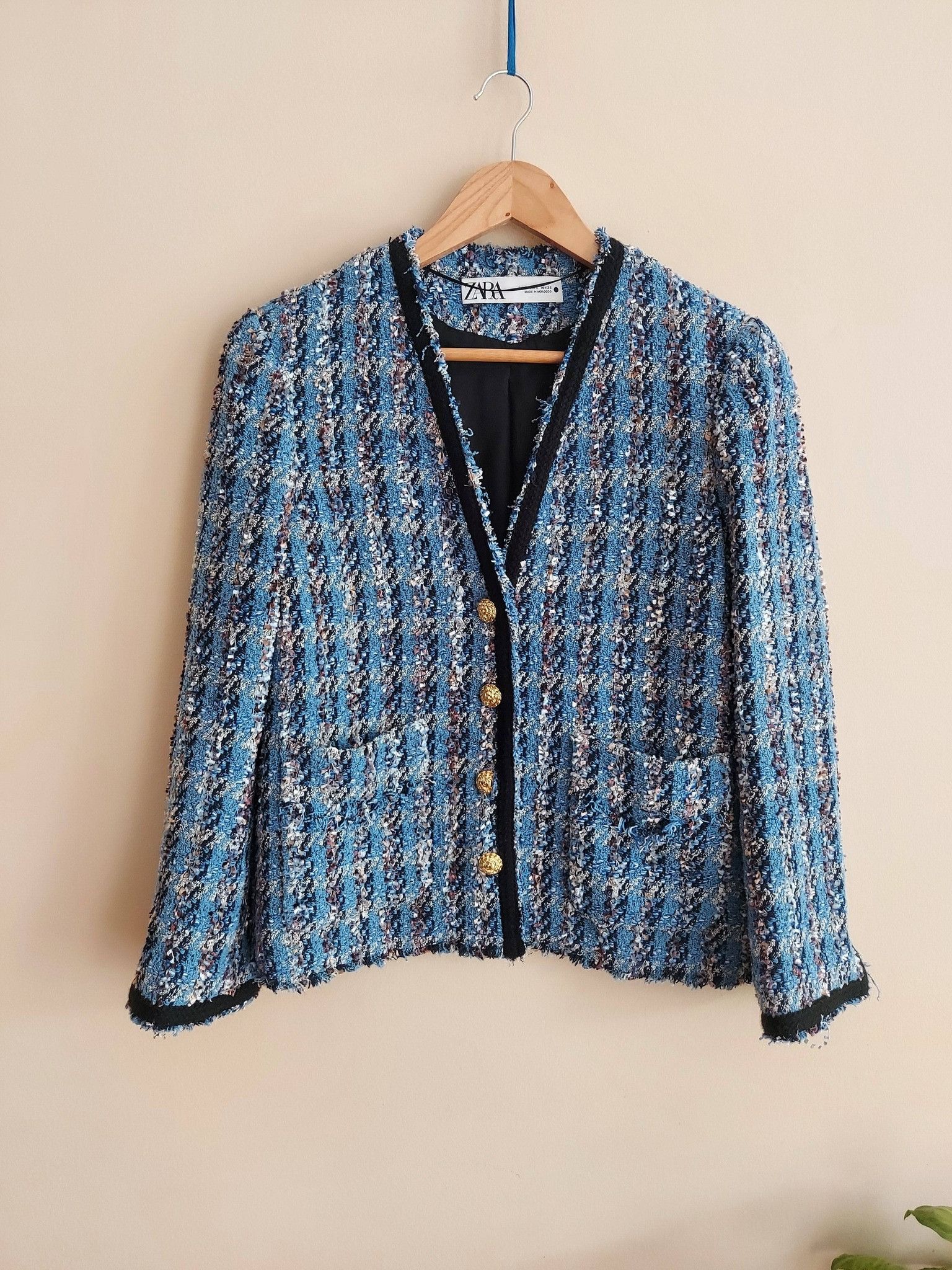 Zara ZARA Tweed blazer S Size S / US 4 / IT 40 - 3 Thumbnail