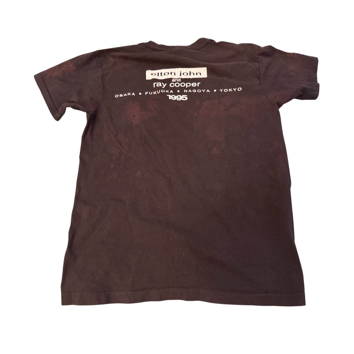 Vintage Thrashed Vintage 90s Elton John & Ray Cooper 1995 T Shirt Size US L / EU 52-54 / 3 - 2 Thumbnail