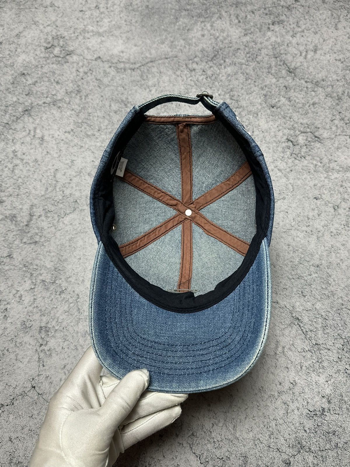 Oakley Vintage Oakley Metal Logo Denim Cap Size ONE SIZE - 12 Thumbnail