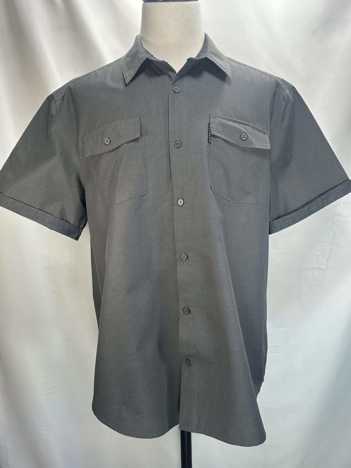 Ecko Unltd. Ecko Unlimited Short Sleeve Button Down Shirt Gray Mens XL Size US XL / EU 56 / 4 - 1 Thumbnail