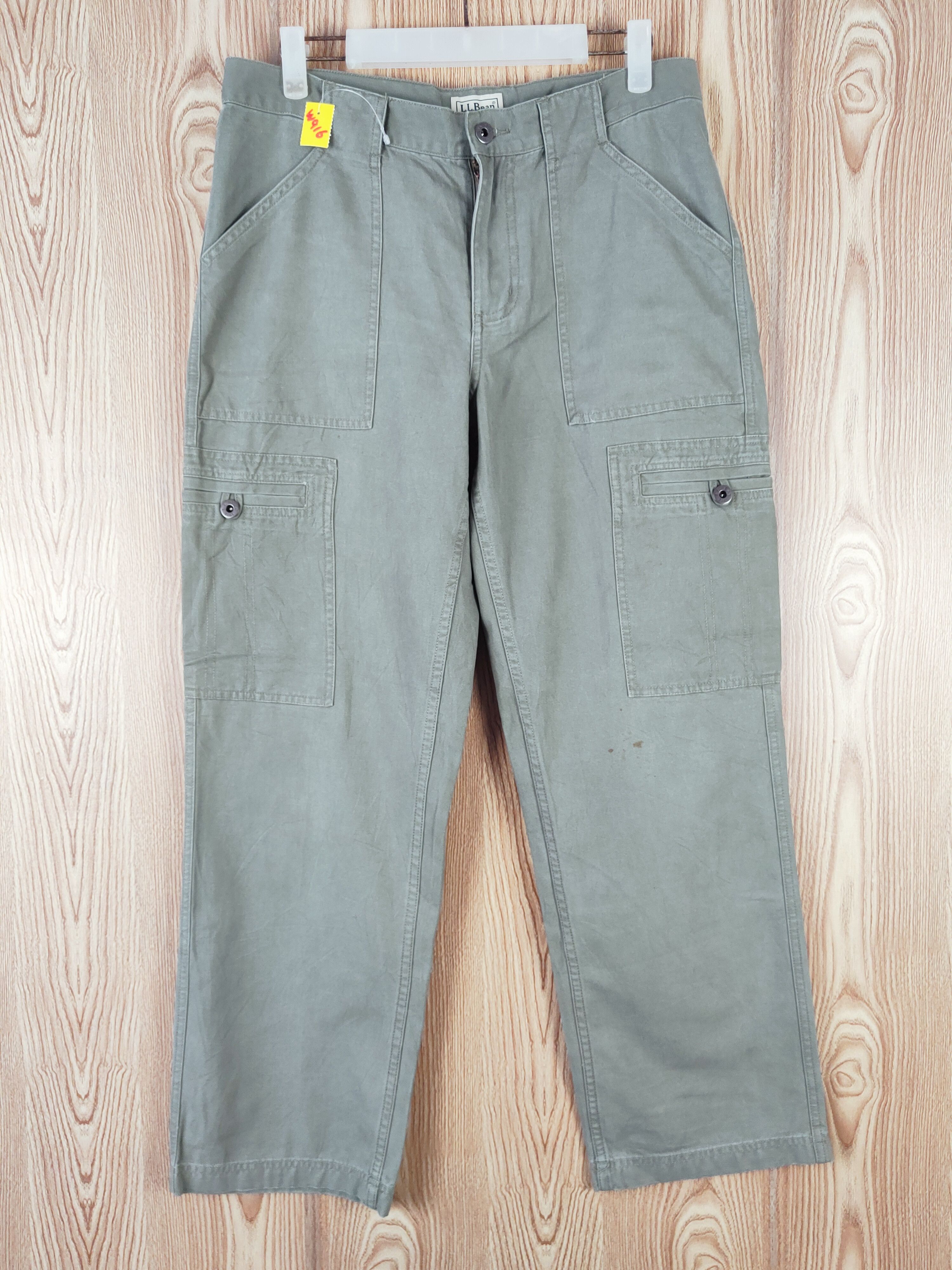 L.L. Bean L.L.Bean Green Multipocket Tactical Cargo Pants #W916 Size US 32 / EU 48 - 1 Thumbnail