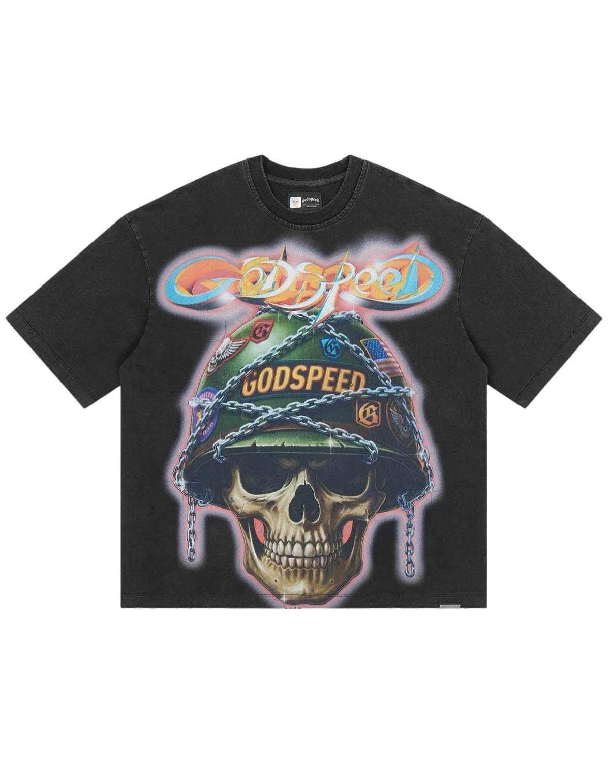 Godspeed Badges Of Honor Tee Black Wash Size US S / EU 44-46 / 1 - 1 Thumbnail