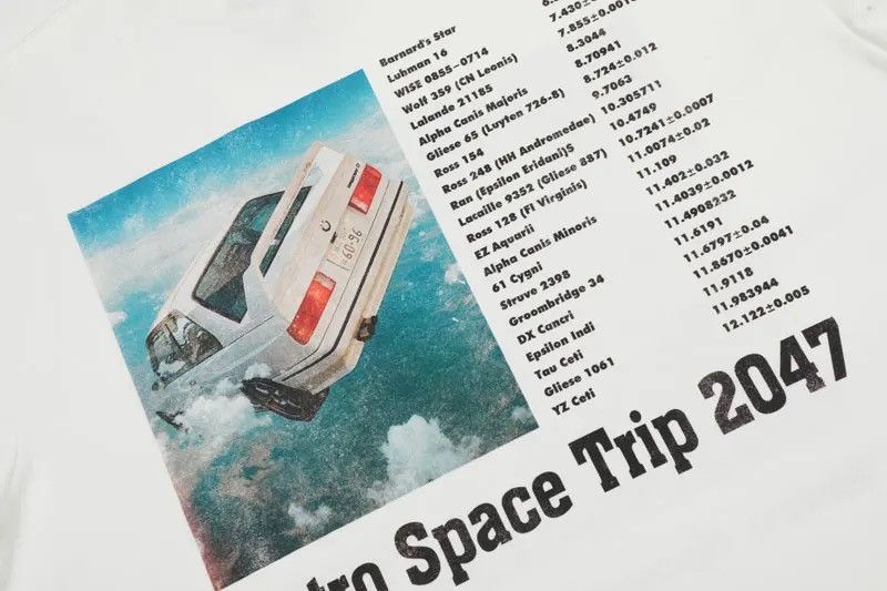 Japanese Brand × Vintage Vintage Retro Space Print Oversized T Shirt Design Size US M / EU 48-50 / 2 - 4 Thumbnail