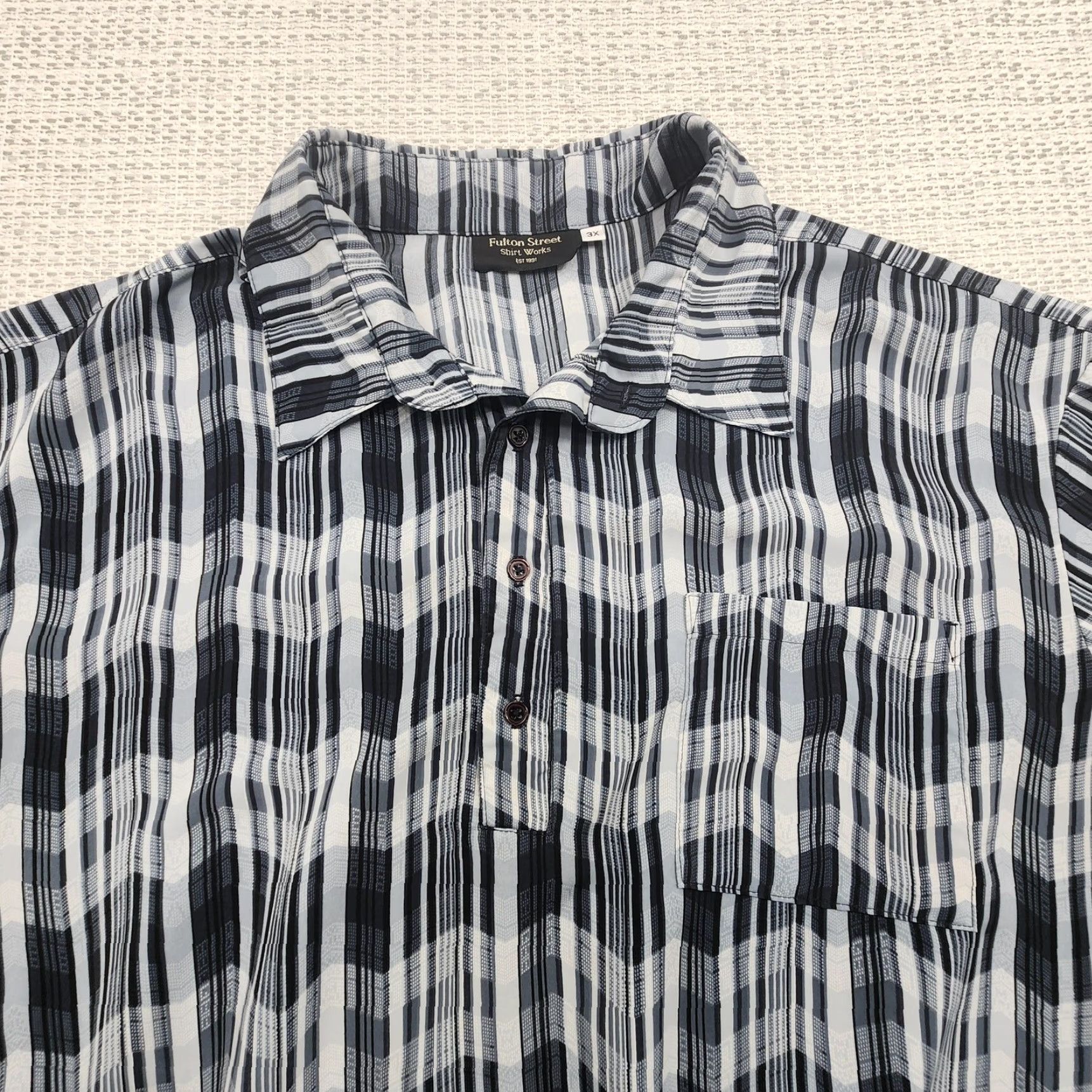 Vintage VINTAGE Fulton Street Shirt Works Men’s Plaid Short Sleeve Button-Up 3XL Pullover Casual Retro Size US XXL / EU 58 / 5 - 6 Thumbnail