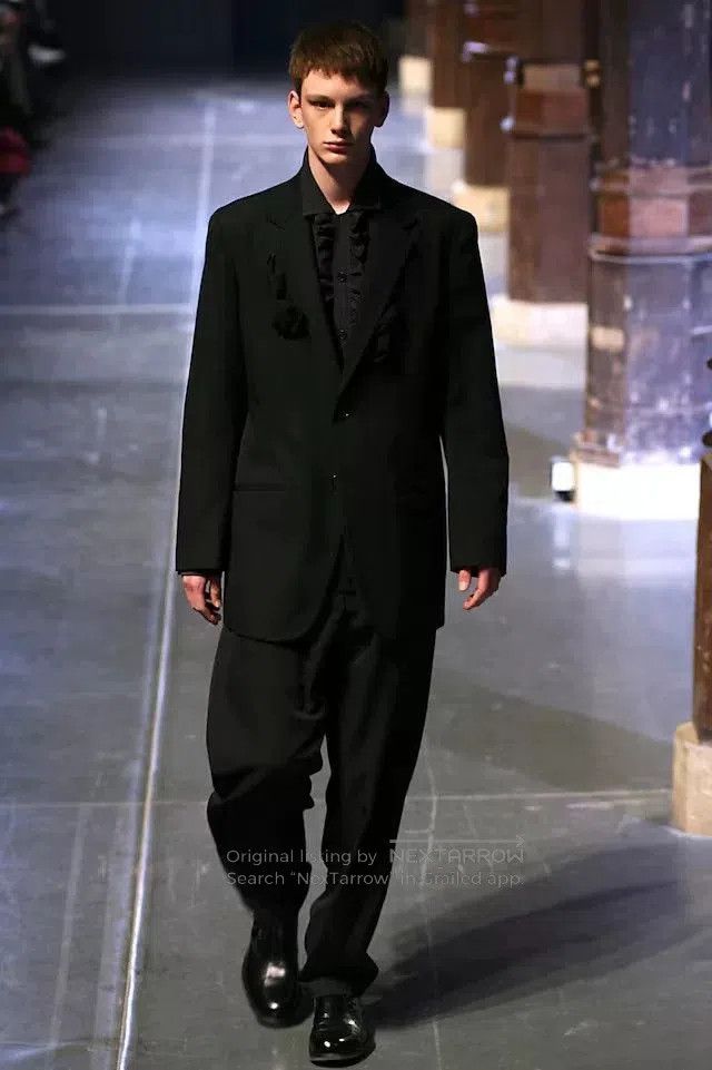 Yohji Yamamoto black baroque style hollow jacket. Size S / US 4 / IT 40 - 2 Thumbnail