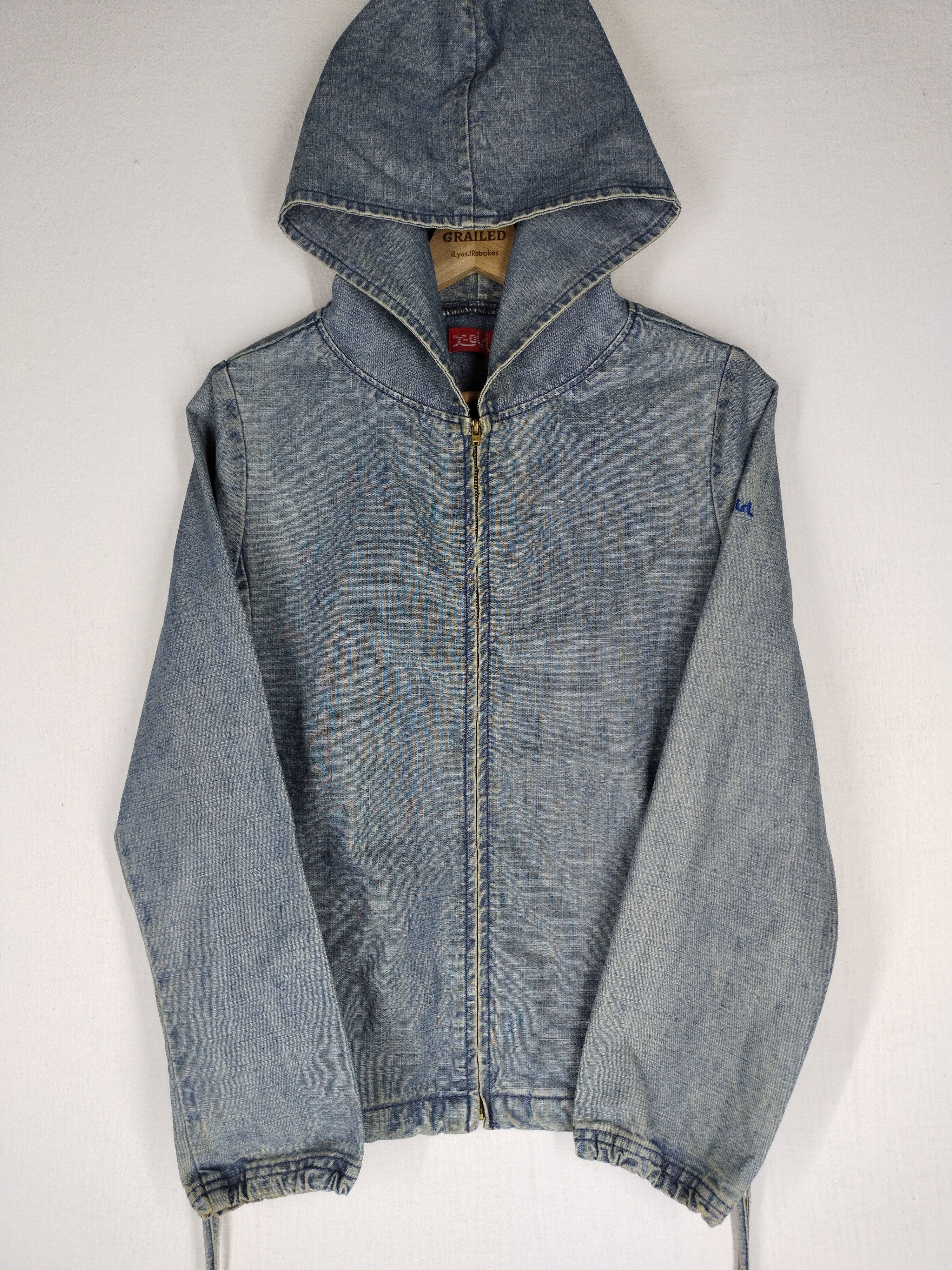Japanese Brand Vintage X-Girl Japanese Brand Wash Acid Wash Hoodie Jacket Size US M / EU 48-50 / 2 - 5 Thumbnail