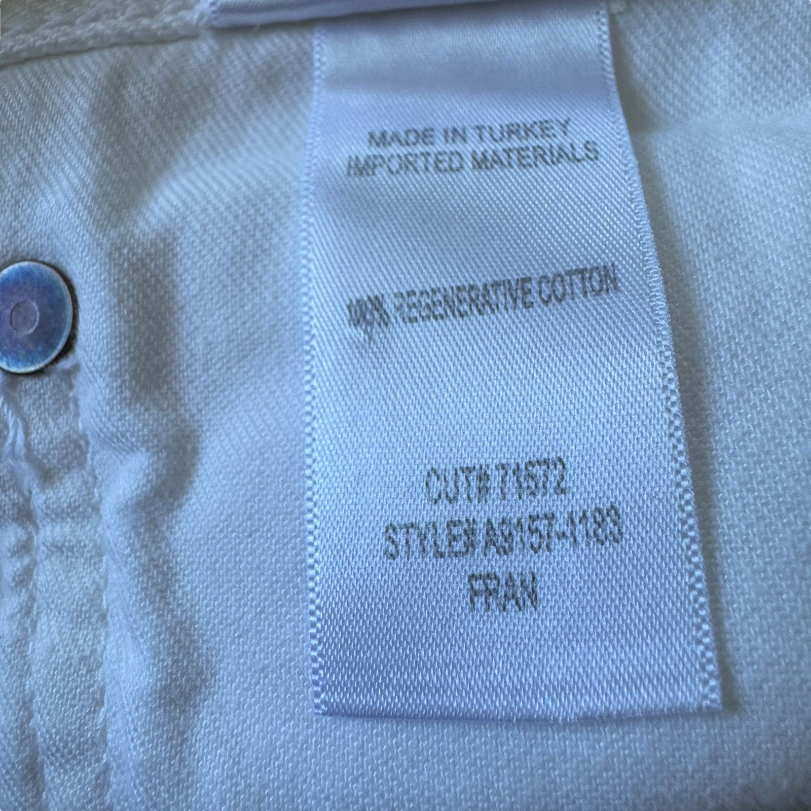 Agolde AGOLDE Fran Low Slung Straight Jean Milkshake White Size 30" / US 8 / IT 44 - 6 Thumbnail