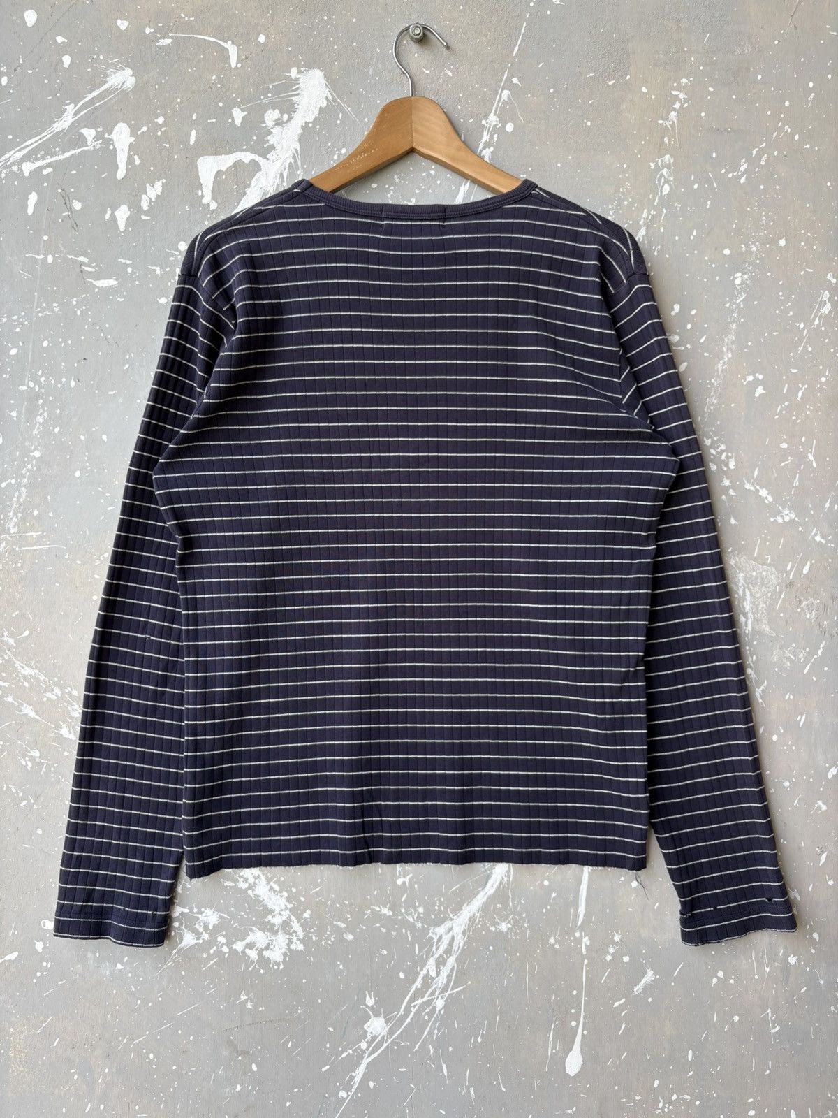Polo Ralph Lauren Distressed Polo Ralph Lauren Ribbed Striped Long Sleeve Tee Size US L / EU 52-54 / 3 - 3 Thumbnail