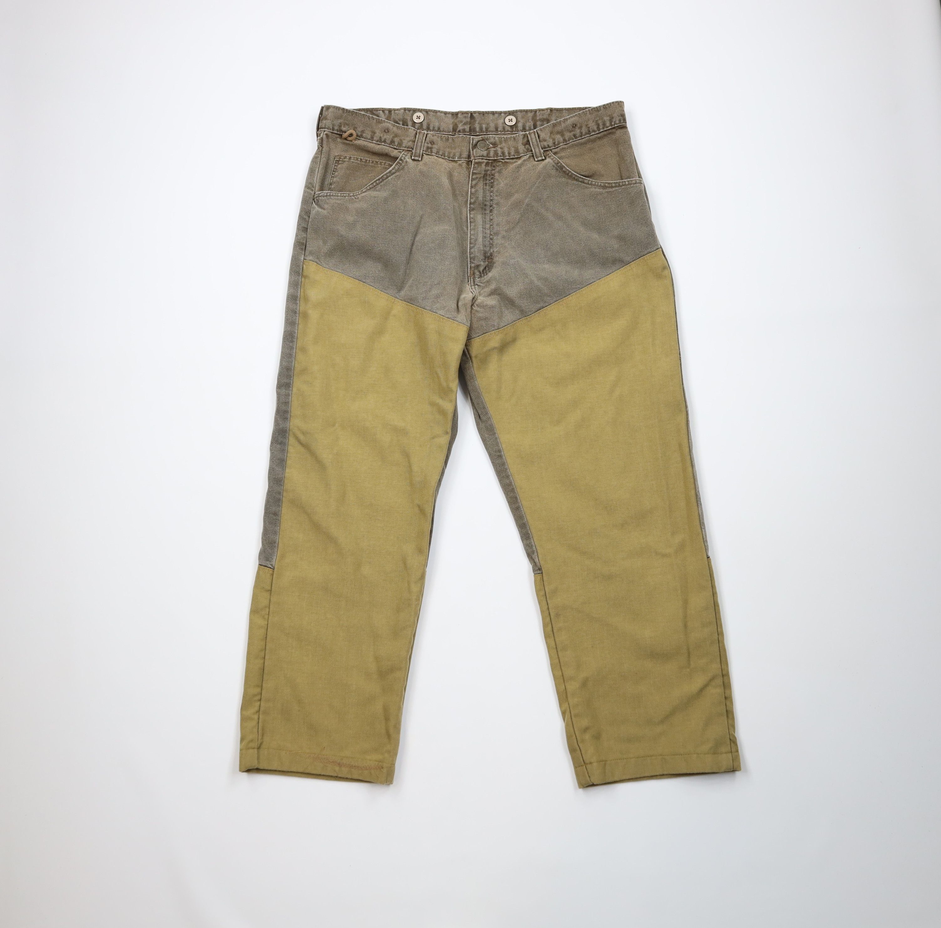 Wrangler Vintage 90s Wrangler Hunting Field Brush Denim Jean Brown Size US 36 / EU 52 - 1 Thumbnail