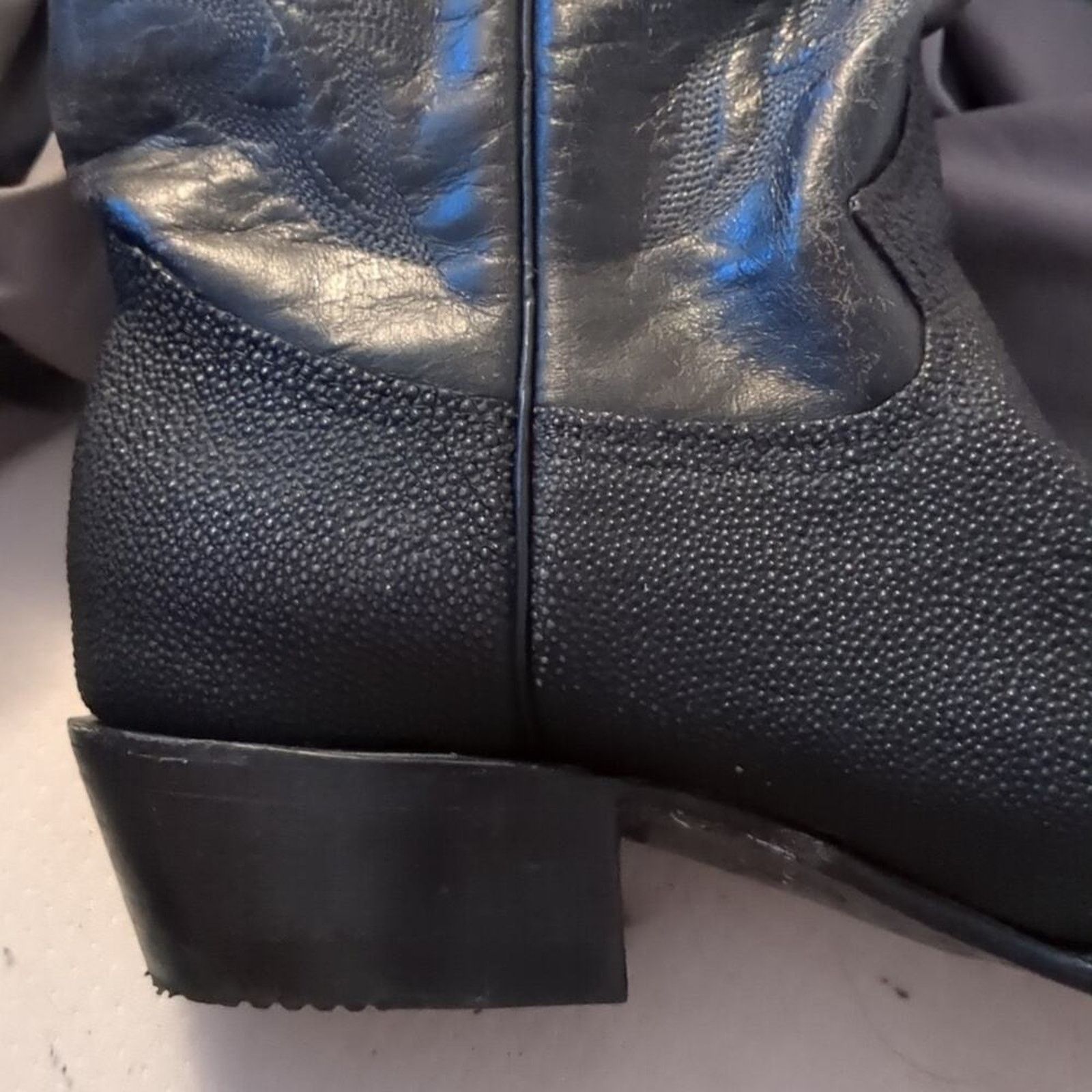 Bullhead Denim Co. Bull-Rider Exotic Stingray leather Cowboy Boots Size US 9 / EU 42 - 2 Thumbnail