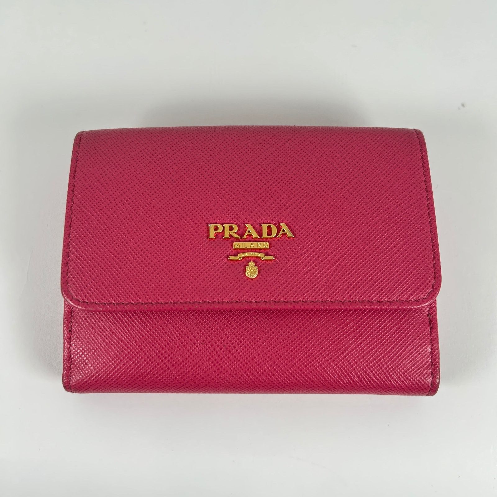 Prada Prada Small Saffiano Pink Wallet Size ONE SIZE - 2 Thumbnail