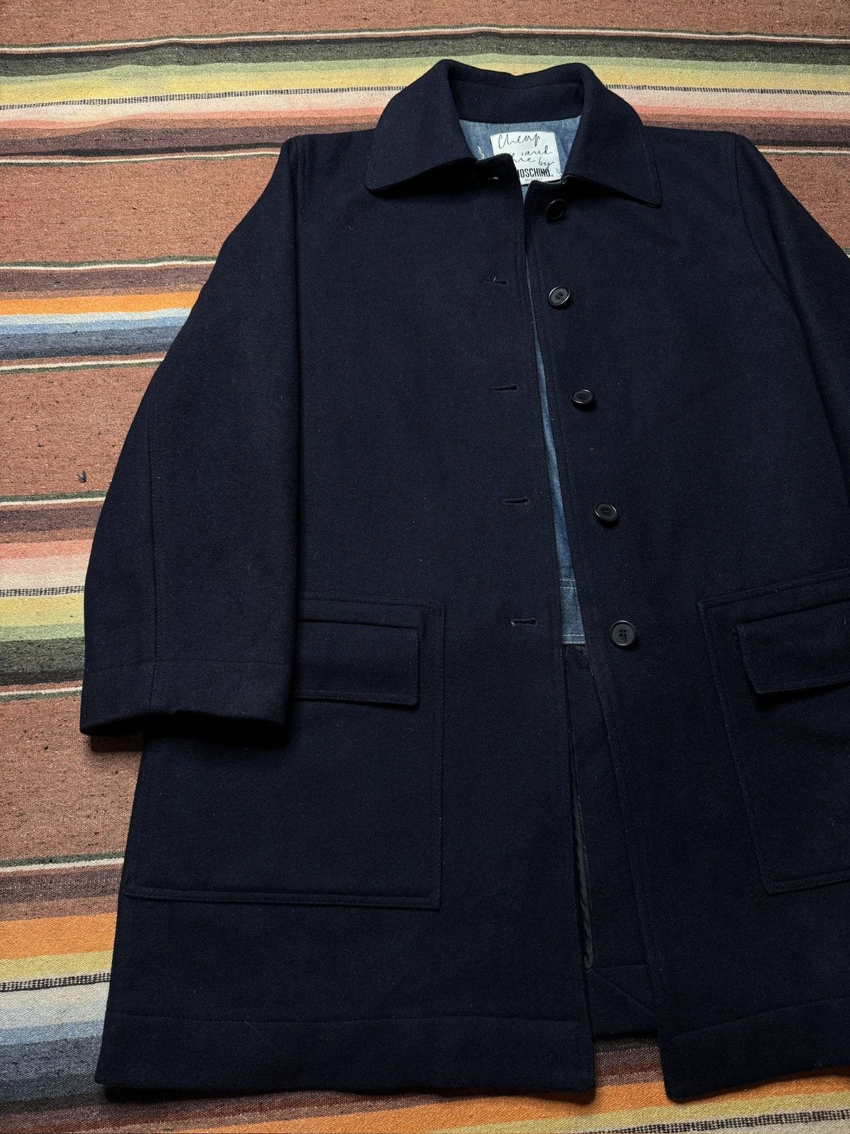Moschino Cheap and Chic by Moschino Denim Jacket Coat Size L / US 10 / IT 46 - 3 Thumbnail